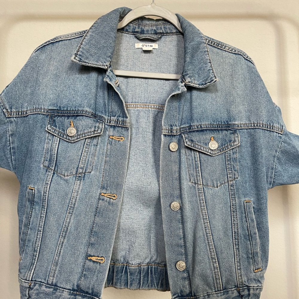 Denim washed jeans jacket